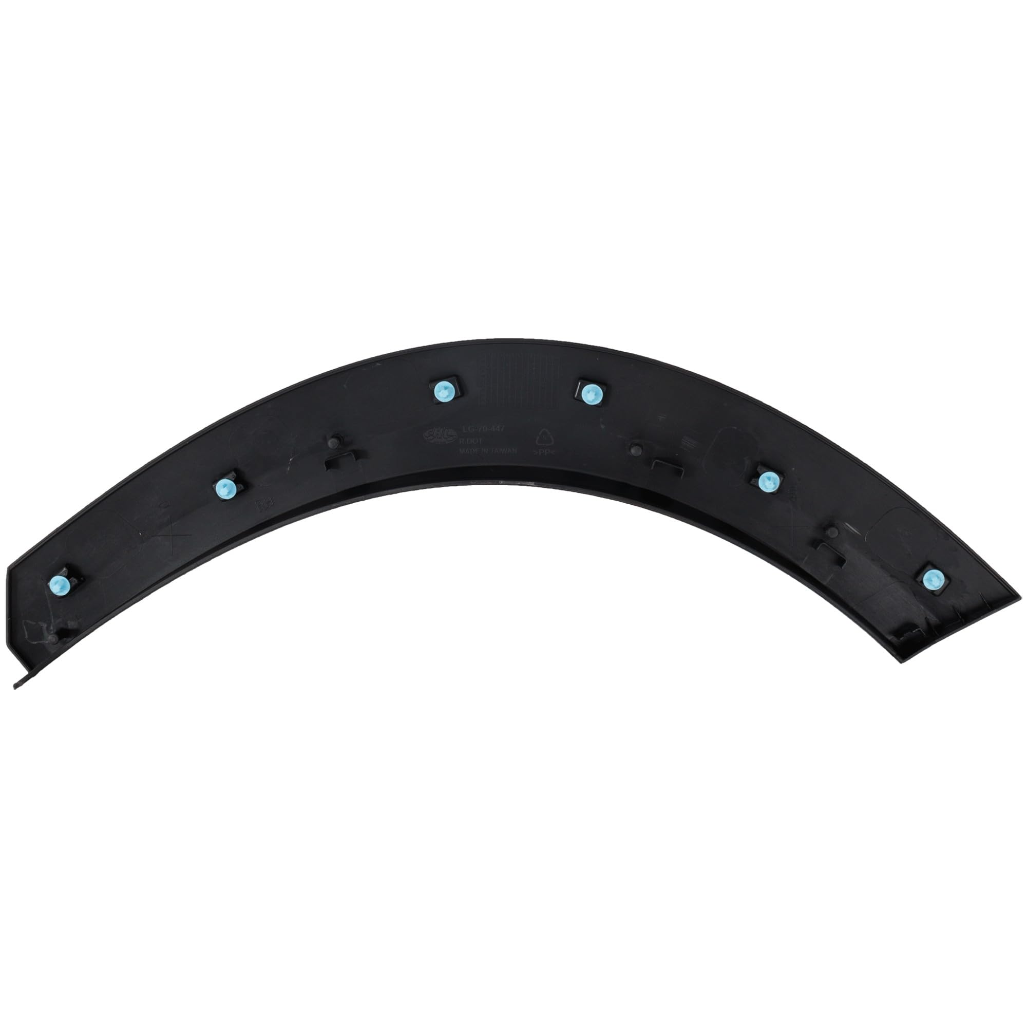 ATI Fender Trim 自動車用アクセサリー Chrome+Blue Car Front Side Door Fender Cover Trim Decoration